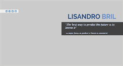 Desktop Screenshot of lisandrobril.com